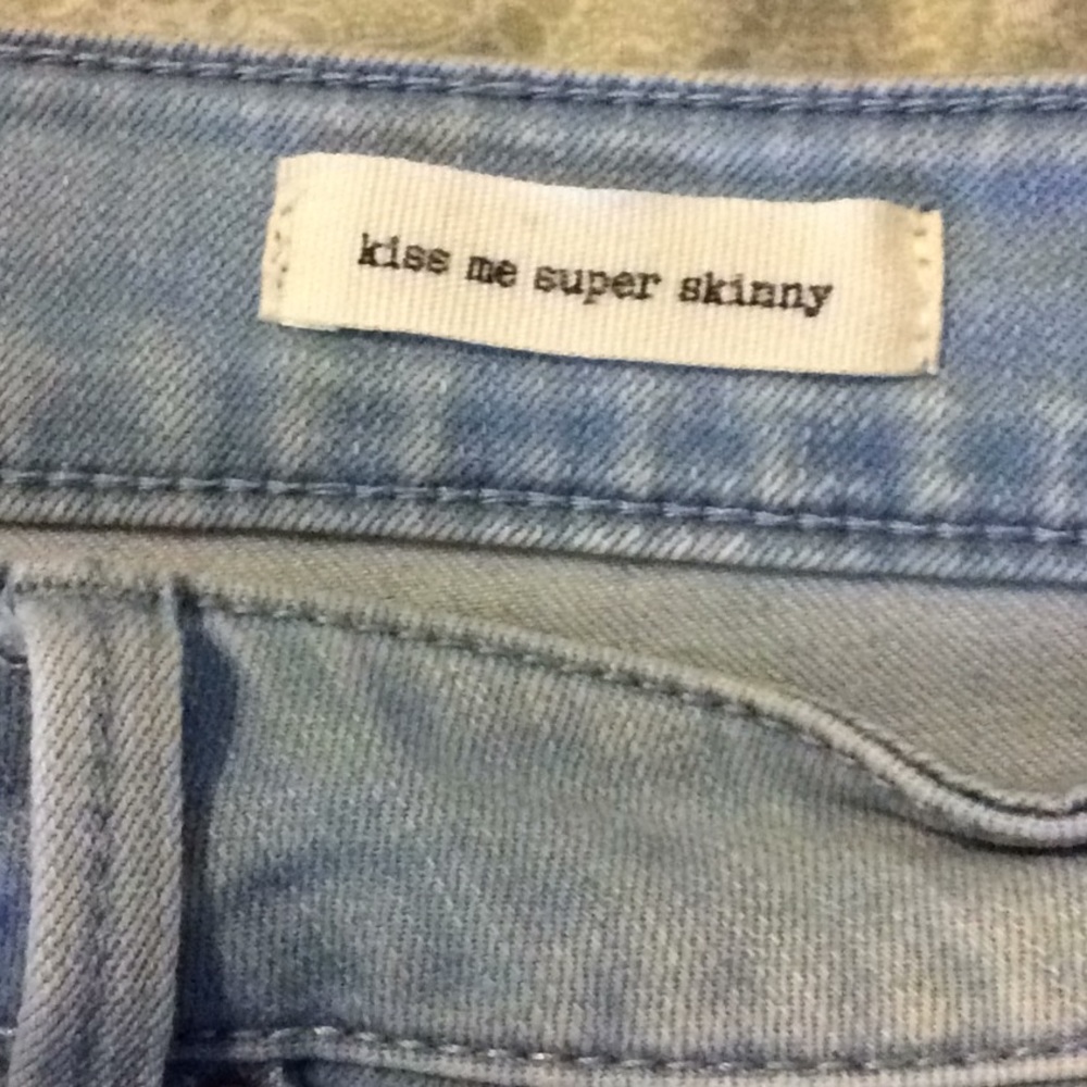 JESSICA SIMPSON light blue denim distressed jeans - Picture 5 of 7